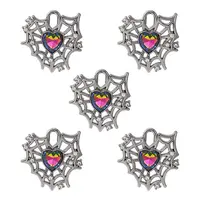 Rack Plating Alloy Glass Pendants