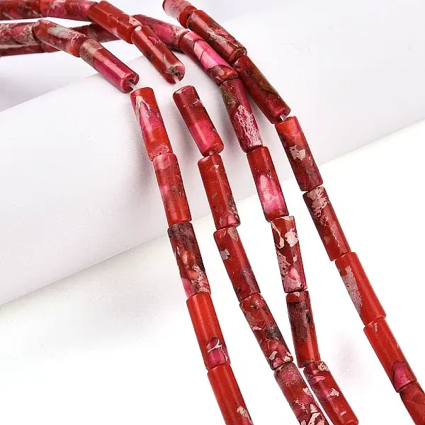 Synthetic Imperial Jasper Beads Strands