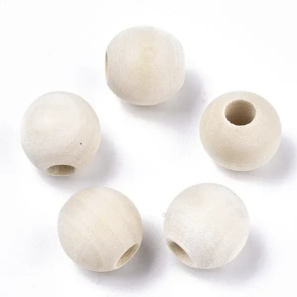Natural Unfinished Wood Beads