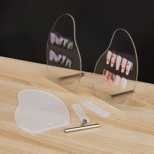 4 Sets Acrylic Nail Art Display Board