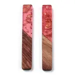 Transparent Resin & Walnut Wood Big Pendants
