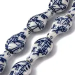 Handmade Blue and White Porcelain Beads Strands