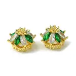 Brass Micro Pave Cubic Zirconia Charms