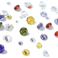 100Pcs 10 Styles Cubic Zirconia Cabochons