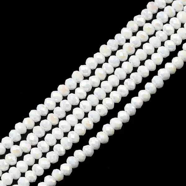 Electroplate Opaque Glass Beads Strands