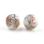 Drawbench & Baking Painted Glass Beads Strands