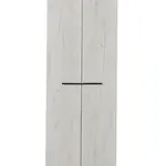 Šatní skříň eman 2d - dub bílý/eben