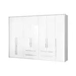 Sedmidveřová skříň tiana-bílá - p7b/pn s osvětlením