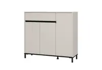 Široká předsíňová komoda maddie - kašmír, černá