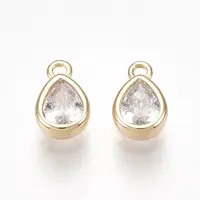 Brass Cubic Zirconia Charms