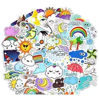 50Pcs PVC Self-Adhesive Cartoon Stickers