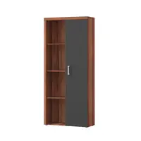 Policová skříň s regálem cheris 2 - švestka/šedý grafit