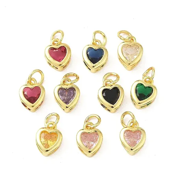 Brass with Cubic Zirconia Pendants