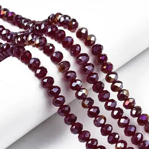 Electroplate Glass Beads Strands