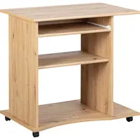 Pc stůl na kolečkách petrus - dub artisan