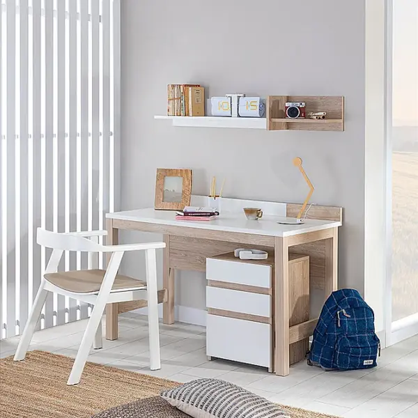 Malý studijní kout artos - dub sofia/bílá