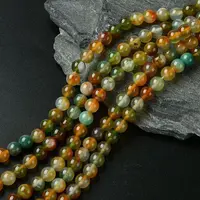 Natural Peacock Agate Beads Strands