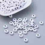 Acrylic Horizontal Hole Letter Beads