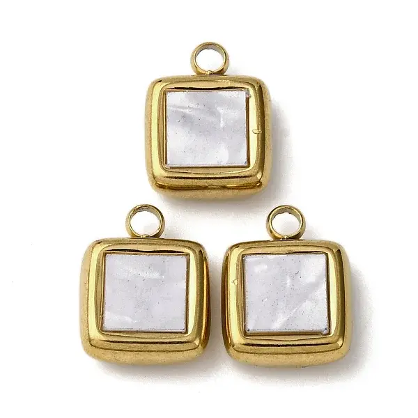 304 Stainless Steel Resin Pendants