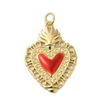 Rack Plating Brass Enamel Pendants