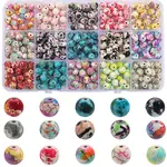 375Pcs 15 Colors Synthetic Turquoise Dyed Beads