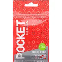 Tenga Pocket Block Edge jednorazový masturbátor 8 cm