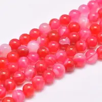 Natural Striped Agate/Banded Agate Bead Strands