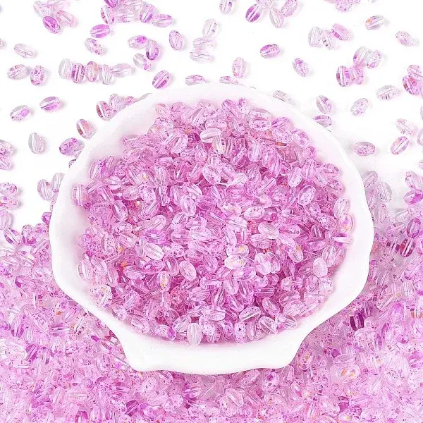 Baking Paint Transparent Glass Beads