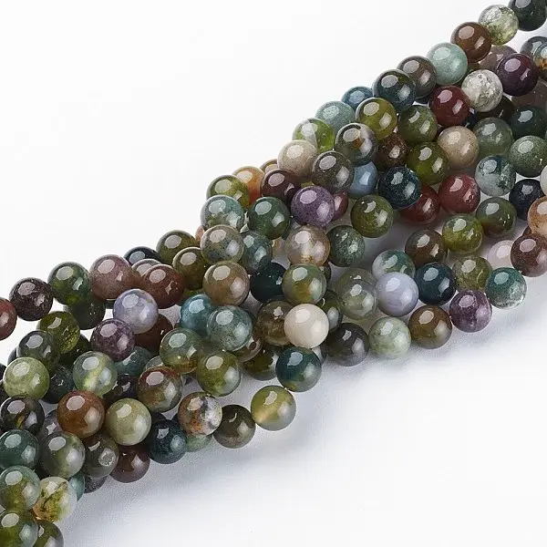 Natural Indian Agate Beads Strands
