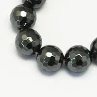 Non-magnetic Synthetic Hematite Beads Strands