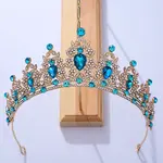 Bride Crown European Wedding Dress Headpiece Birthday Adult Gift Crystal Crown Hair Accessory