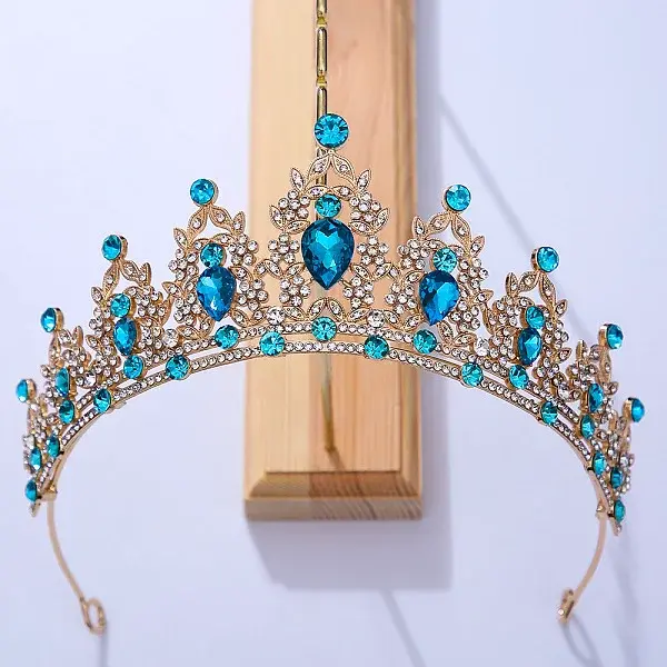 Bride Crown European Wedding Dress Headpiece Birthday Adult Gift Crystal Crown Hair Accessory