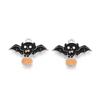 Halloween Theme Alloy Enamel Pendants