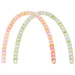 2 Strands 2 Colors Handmade Transparent Acrylic Curb Chains