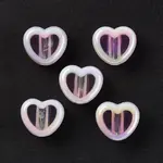 UV Plating Rainbow Iridescent Acrylic Beads