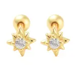 925 Sterling Silver Micro Pave Cubic Zirconia Cartilage Earrings for Women