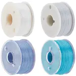 4 Rolls 4 Colors Special Coated Polyester Beading Threads for Seed Beads