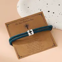 Alloy Rope String Bracelets for Woman Men