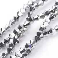 Electroplate Glass Beads Strands