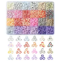 168G 24 Colors Handmade Polymer Clay Beads
