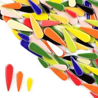 3 Styles Teardrop Shape Porcelain Mosaic Tiles