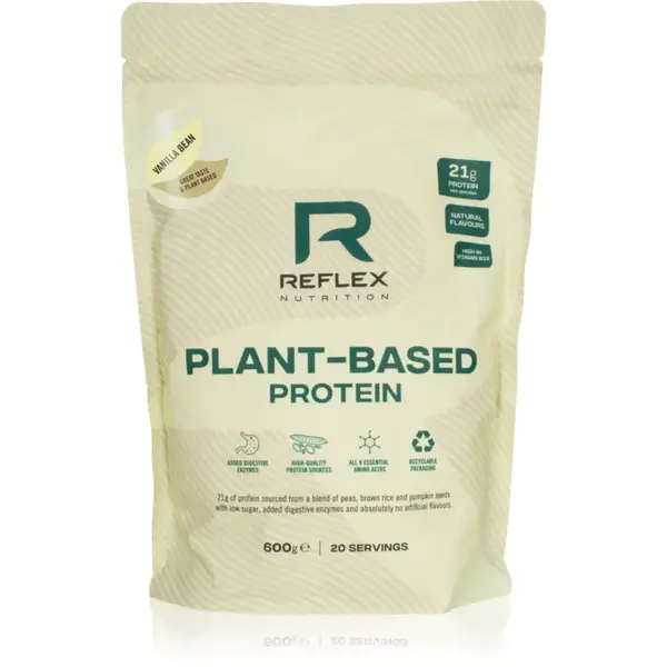 Reflex Nutrition Plant-Based Protein veganský protein s probiotiky příchuť Vanilla Bean 600 g