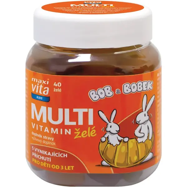 Maxi Vita Multivitamin Kids želé bonbóny pro podporu imunitního systému 40 tbl