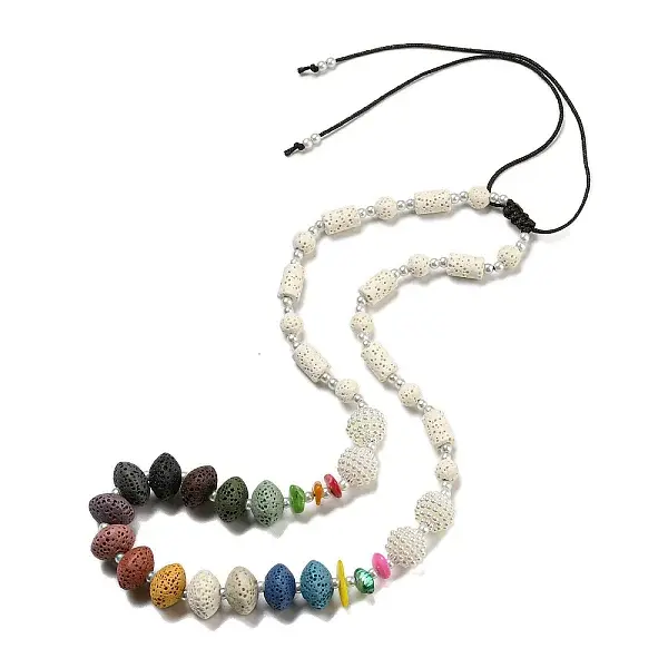 Dyed Lava Rock with Shells