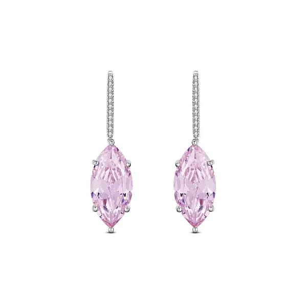 Rhodium Plated 925 Sterling Silver Earring