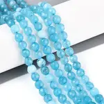 Dyed Natural White Jade Beads Strands