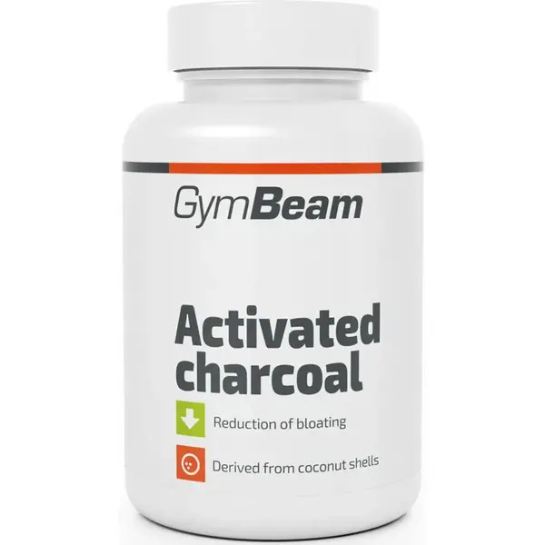 GymBeam Activated Charcoal podpora zažívání 66 g