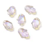 Electroplate Transparent Glass Pendants