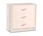 Zásuvková komoda boom - bříza/růžová