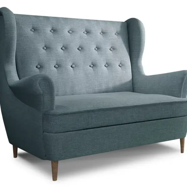 Dvoumístná pohovka aros - tm.modrá - omega 86